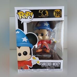Disney Sorcerer Mickey Mouse Walt Disney Archives 50 799 Vinyl Figure Funko Pop